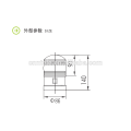 LTD-5088 2W IP45 wireless warning light suitable for places without power